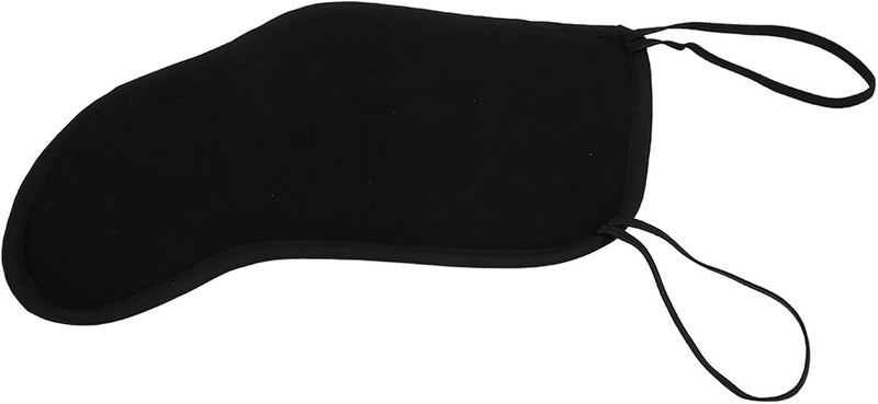 Estink Violin Chin Rest Pad, 4/4‑3/4 Violin Chin Shoulder Rest Black Flannelette Pad Soft Cover Protector Violin Chin Shoulder Pad for 3/4 4/4 Violin Musical Instrument Accessories, Black - Image 4